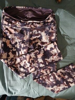 Marika Women's Camo Print Leggings in Black, Brown, Cream